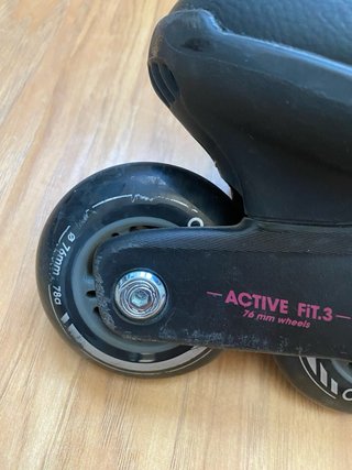 Patines en línea Oxelo negros y rosas