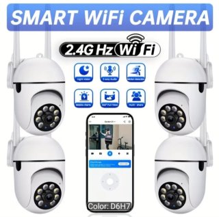 4 Cámaras Vigilancia WiFi 2.4GHz