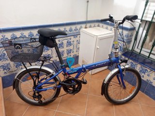 Bicicleta Plegable Urbana Azul