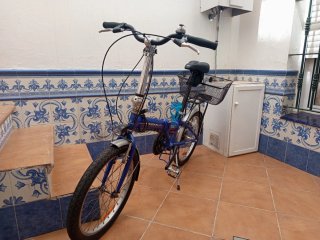 Bicicleta Plegable Urbana Azul
