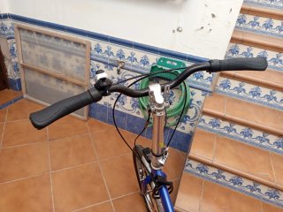 Bicicleta Plegable Urbana Azul