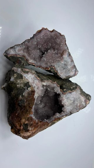 Geoda amatista natural cortada