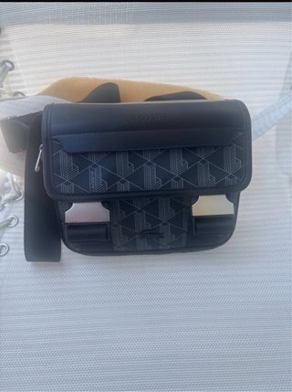 Borsello Lacoste Monogram Nero/Grigio