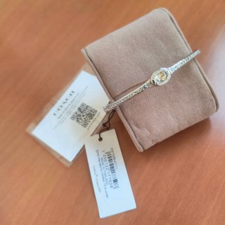 Pulsera Coach Plata con Brillantes