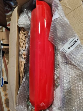 Faldón puerta lavavajillas Smeg rojo