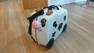 Maleta infantil con diseño de vaca