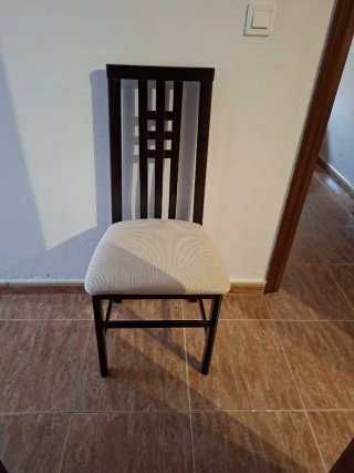 Juego 6 Sillas Comedor Madera Tapizadas
