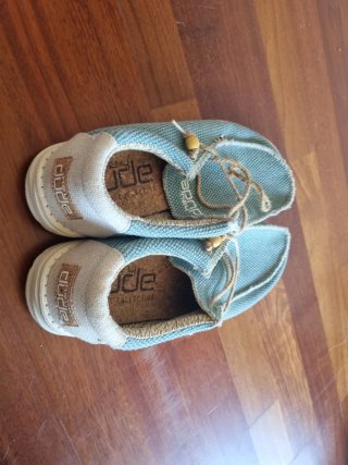 Mocasines Hey Dude Azul Celeste Talla 43