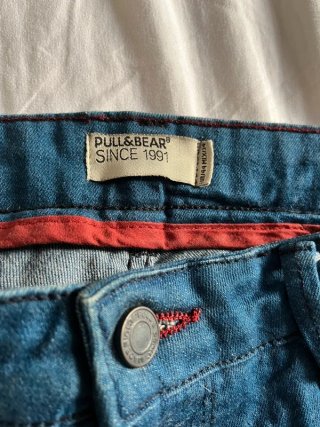 Pantalones Pull&Bear Talla 44 Azul