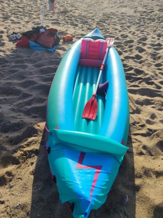 Kayak hinchable+Bomba de aire+chaleco Salvavidas