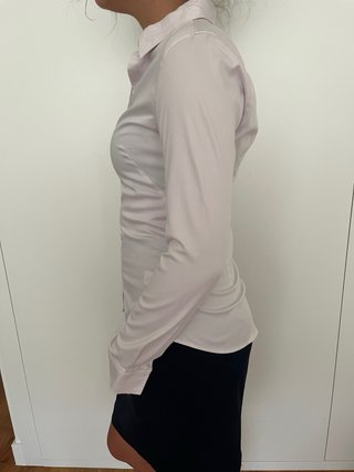 Camisa rosa entallada