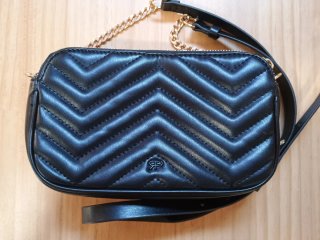 Bolso bandolera Parfois negro cuero