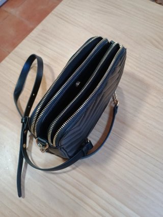 Bolso bandolera Parfois negro cuero