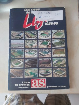 Álbum de cromos fútbol 1989-90