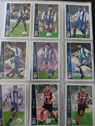 Colección Cartas Fútbol Liga 2003 Paks 3 equipos.