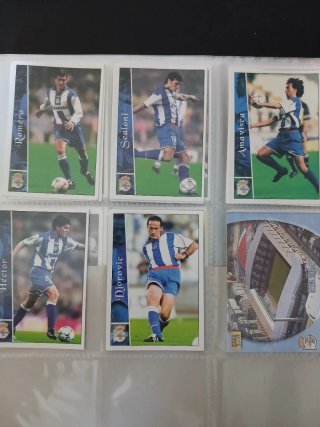 Colección Cartas Fútbol Liga 2003 Paks 3 equipos.