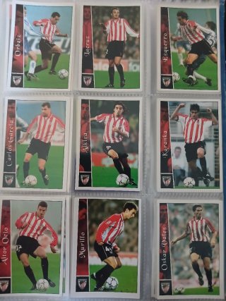 Colección Cartas Fútbol Liga 2003 Paks 3 equipos.