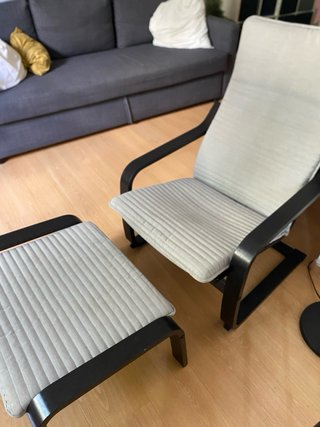 Sillón y reposapiés Ikea