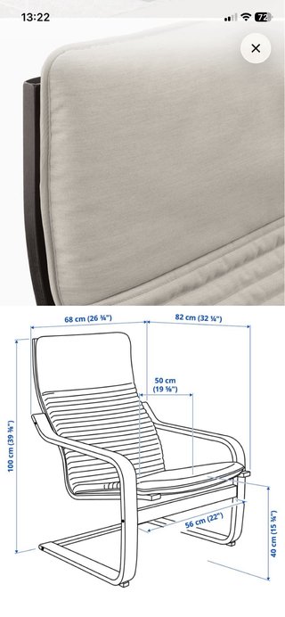 Sillón y reposapiés Ikea