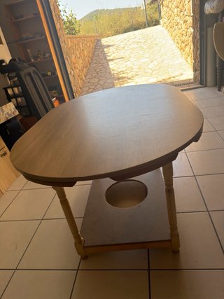 Mesa camilla con brasero y falda