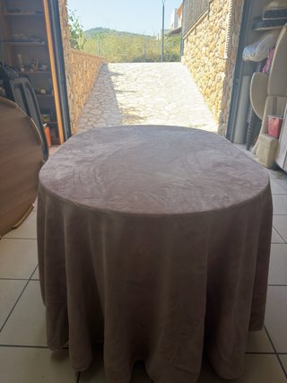 Mesa camilla con brasero y falda