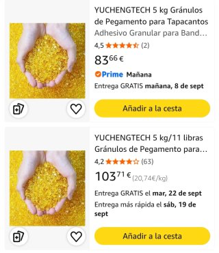 Cola de hueso para carpintería
