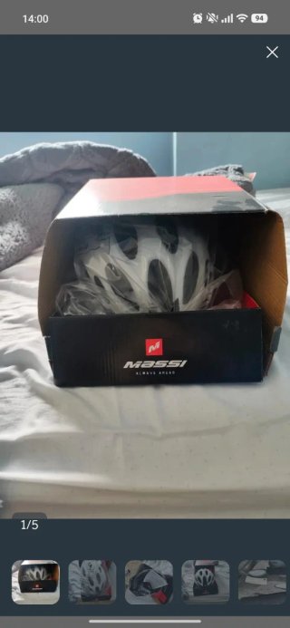 Casco de bici Massi blanco