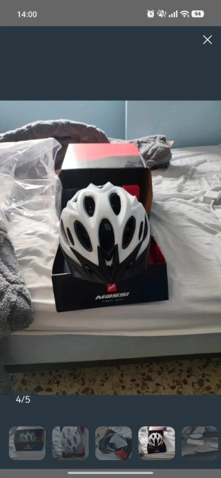 Casco de bici Massi blanco