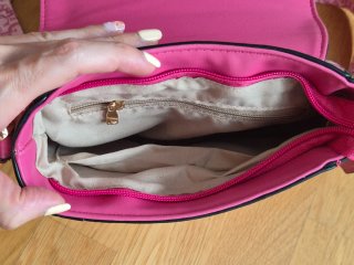 Bolso rosa estampado mujer/niña