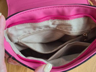 Bolso rosa estampado mujer/niña
