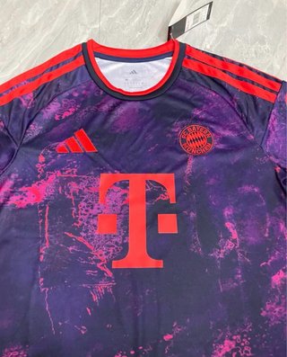 Camiseta Adidas Bayern M Morado/Rojo