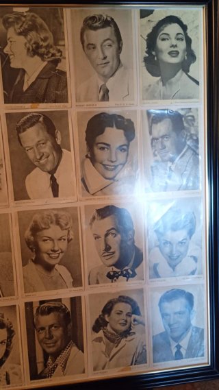 Cuadro Postales Actores Años 50