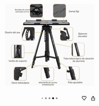 Soporte suelo proyector Vamvo Negro