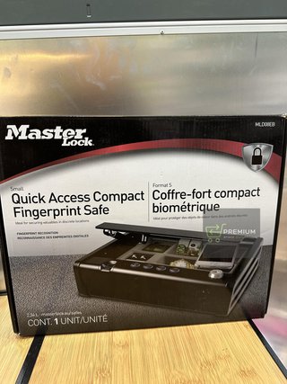 Master Lock Caja Fuerte Compacta Biométrica