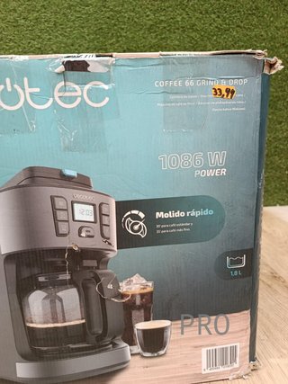 Cecotec Cafetera de Goteo Coffee 66 Grind & Drop Essential 1086W