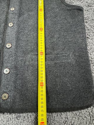 Chaleco Lacoste Sport Vintage Gris Lana Talla L