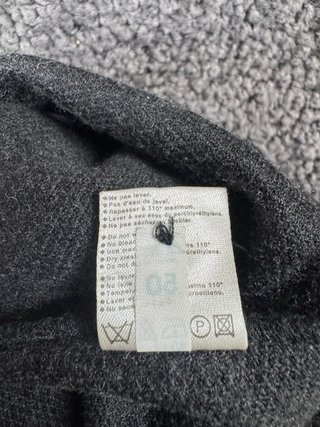 Chaleco Lacoste Sport Vintage Gris Lana Talla L