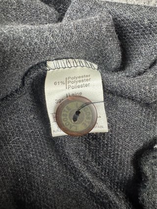 Chaleco Lacoste Sport Vintage Gris Lana Talla L