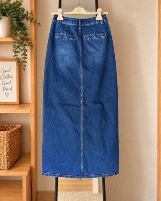 Gonna lunga in denim