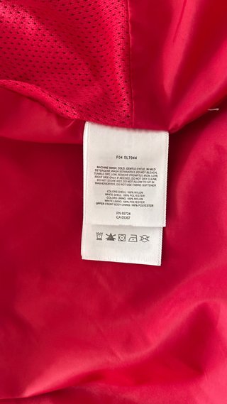 Chaqueta Columbia Vintage Impermeable Burdeos