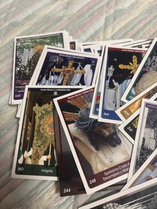 Pack 50 cromos aleatorios Holy Cards Sevilla 2024.