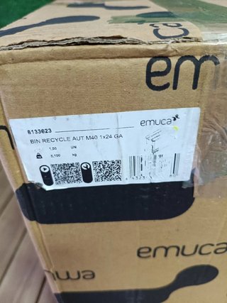 EMUCA - Contenedor de reciclaje para mueble de 24L