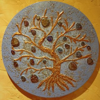 Cuadro árbol de la vida hecho a mano