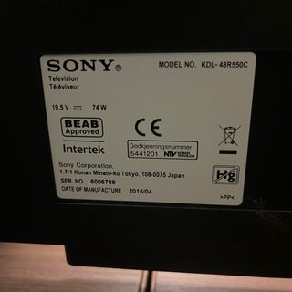 Televisor Sony KDL-48R550C