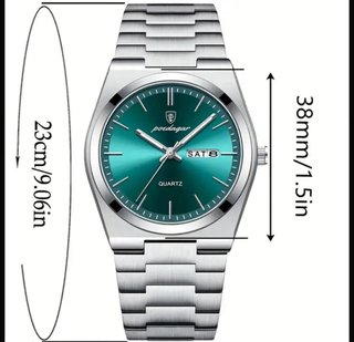 Reloj Poedagar Clásico Hombre Verde