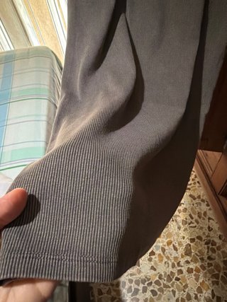 Vestido tubo punto gris Zara
