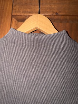 Vestido tubo punto gris Zara