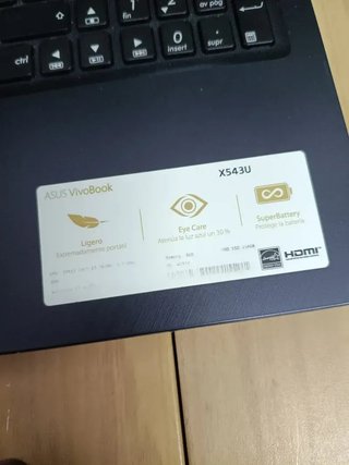 ASUS X543UA-GQ1718T i3-7020U 2.3GHz