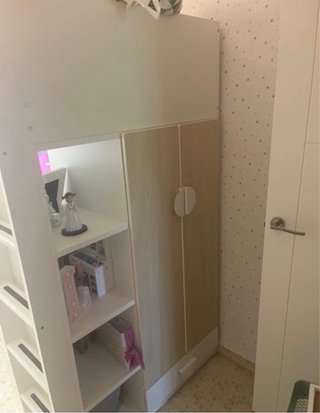 Litera Ikea con escritorio