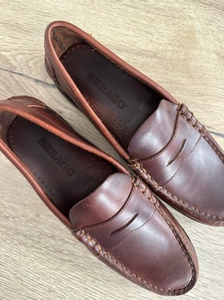 Mocasines Sebago Dan Waxy Cuero Piel Talla 40